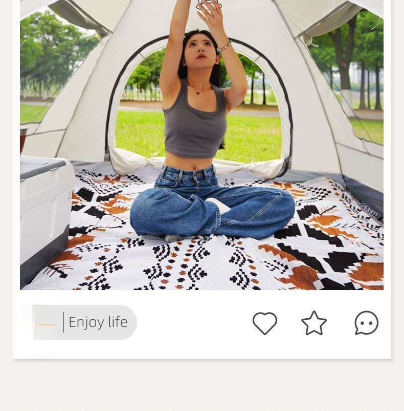 Tent 2-Person Thickened Equipment Portable Automatic Pop-Up 3-4 Person Camping Outdoor Rainproof Beach Sunshade_voghion.com