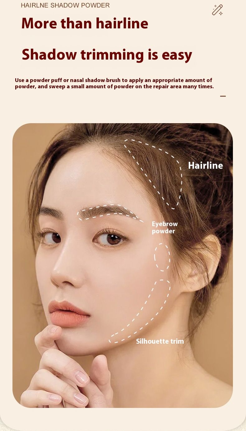 Bsncpley Hairline Contouring Shadow Powder Modifica Riempimento Fronte Attaccatura Dei Capelli 3089_voghion.com