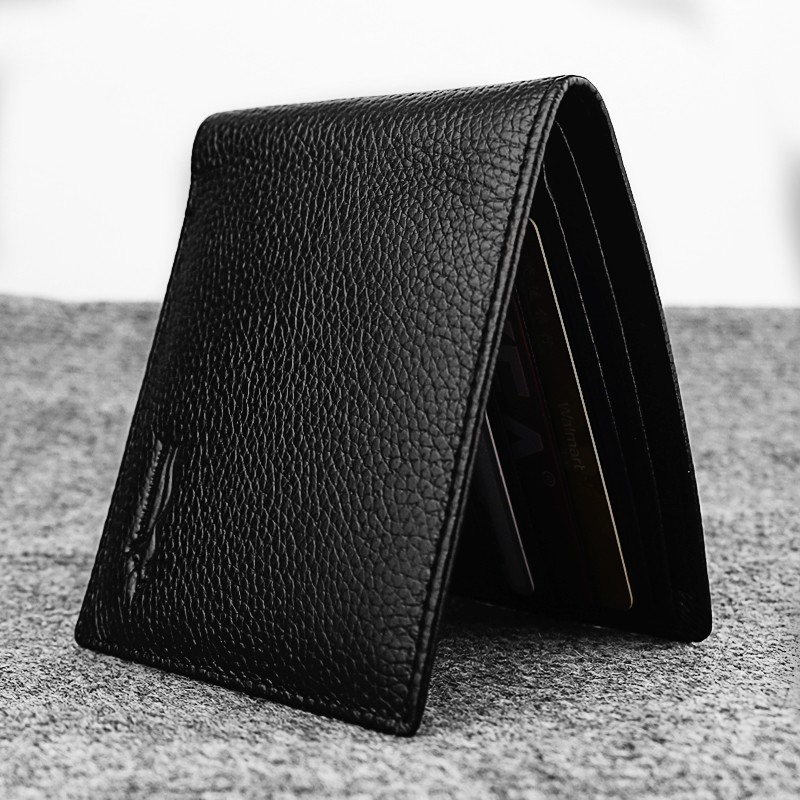 Genuine leather wallet for men 2023, new wallet for men, genuine cowhide wallet for men, short style wallet for men, genuine leather clip_voghion.com