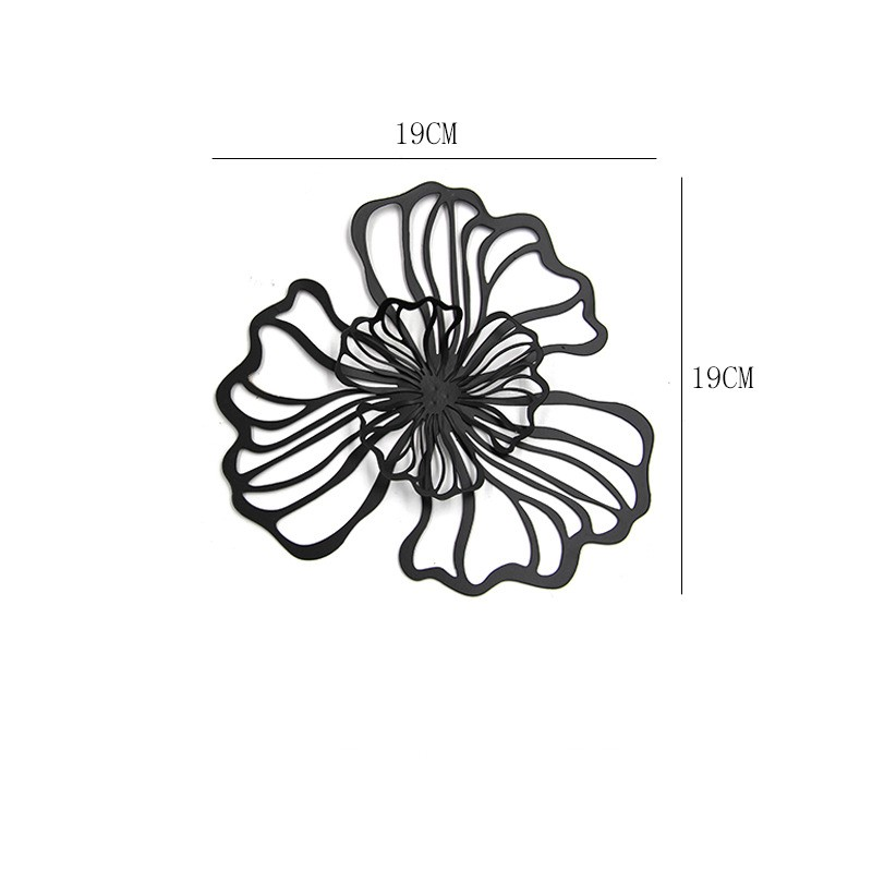 Iron wall decoration with multi-color double-layer floral wall hanging metal hollow wall decoration Wall hanging_voghion.com
