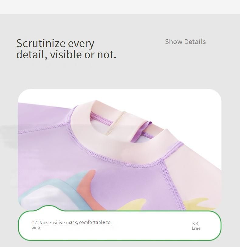 Kids UPF 50+ Sun Protection Swimwear Set Antibacterial & Quick-Dry Swim Suit, Toddler To Teen Swimwear With Animal Prints 2-Piece & One-Piece Styles_voghion.com