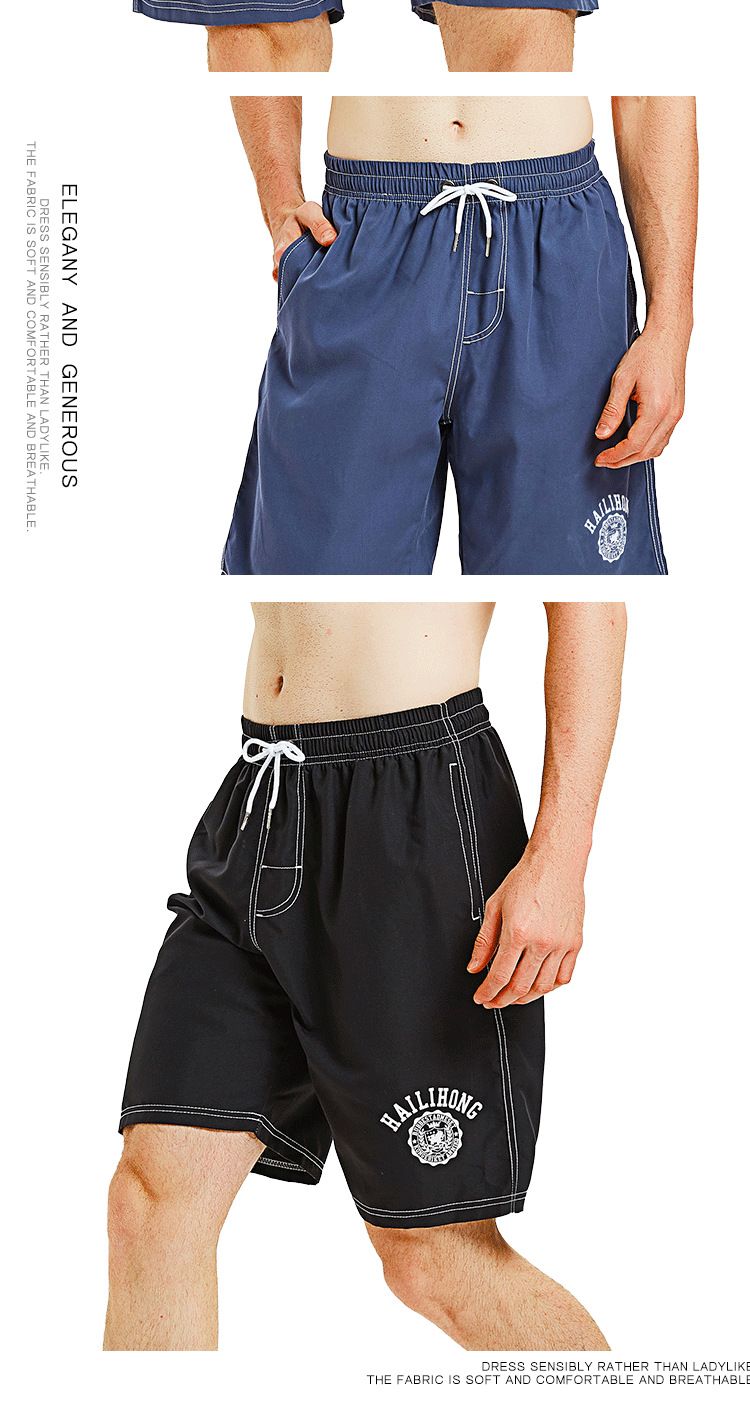 Short de bain ample à séchage rapide et imprimé floral, cinq points, avec doublure intérieure, grande taille, pour homme, été_voghion.com
