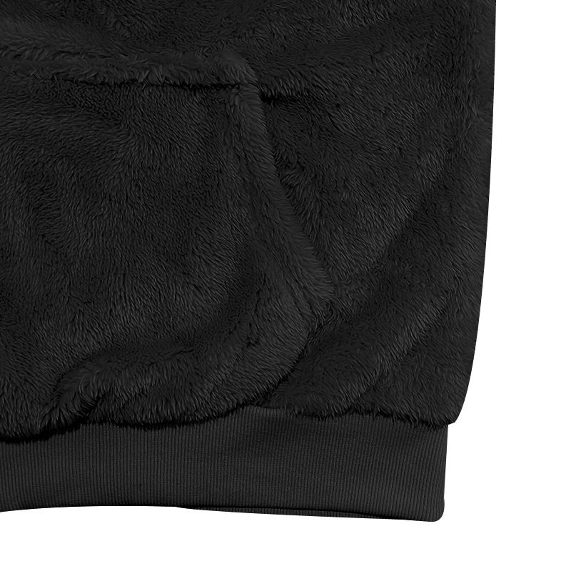 New Youth Hooded Double-Sided Fleece Winter Pullover Sweatshirt Men Top_voghion.com