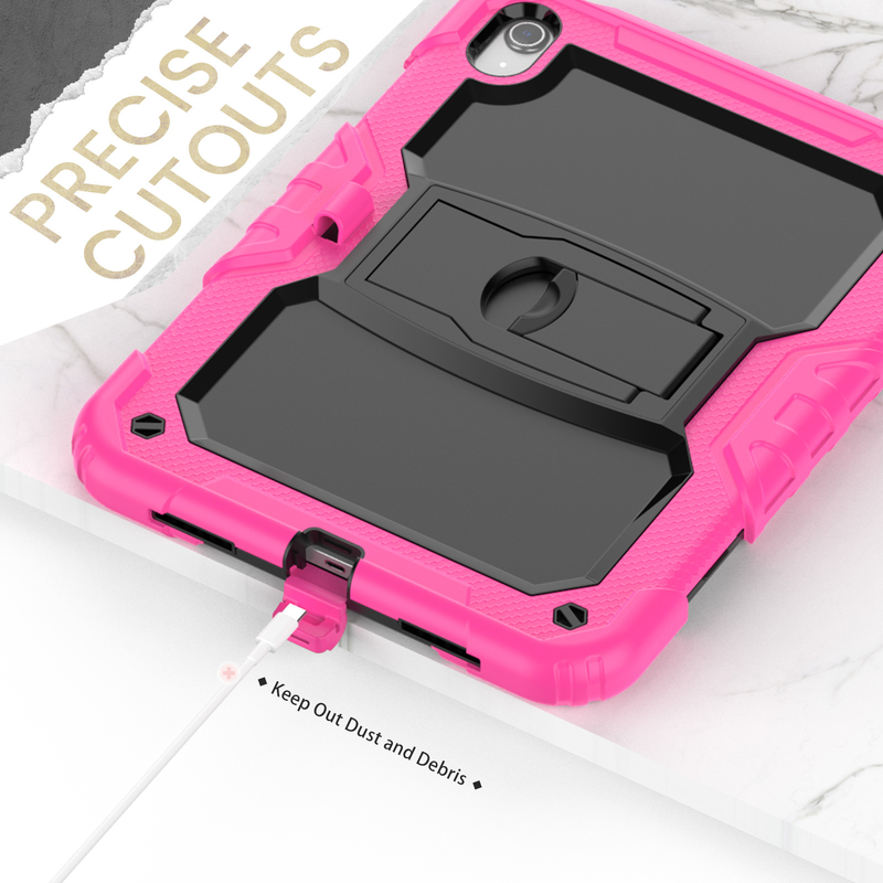 2022ipad 10.9 Inch (10th) Silicone Anti-fall Flat Bracket Child Protective Case_voghion.com