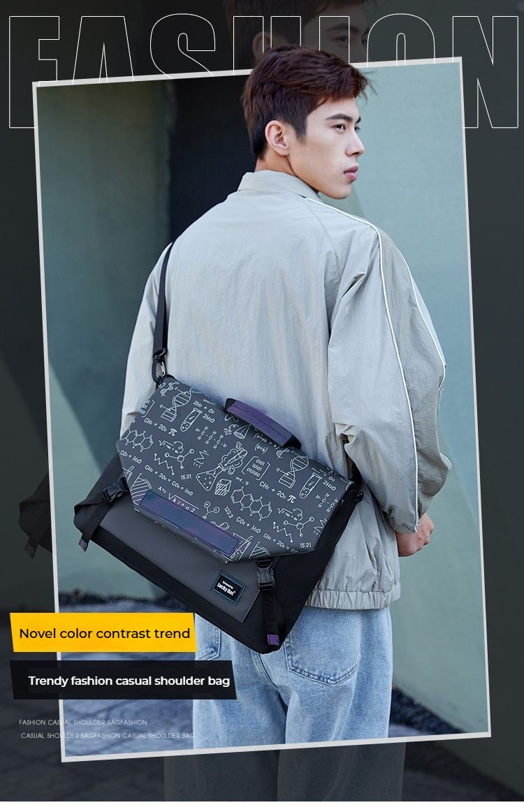 Geantă pentru laptop, geantă de mână personalizată la modă, nouă sosire, geantă de mână pentru laptop de gaming, cu un singur umăr, de mare capacitate. Unică și plină de personalitate._voghion.com