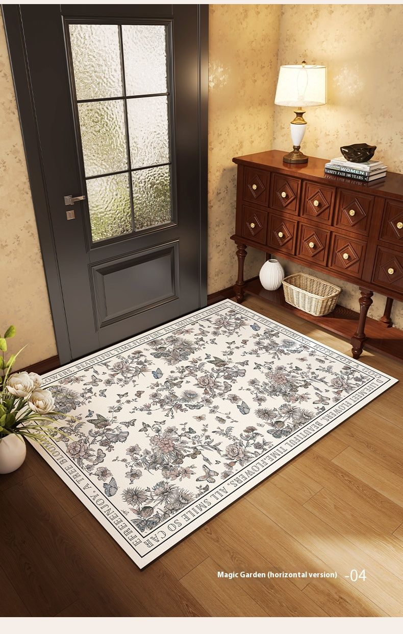 Franču ieejas durvis mazgājamas un dzēšamas, PVC amerikāņu stila ādas ieejas paklājiņš, plīstošs paklājs_voghion.com