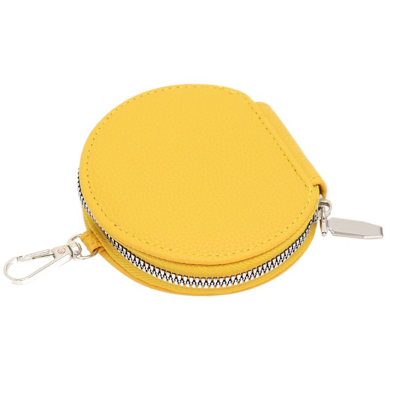 Nw Koran And Japans Styl Frsh Womn's Zippr Coin Purs Lych Txtur Portabl Mini Round Earphon Bag Ky_voghion.com