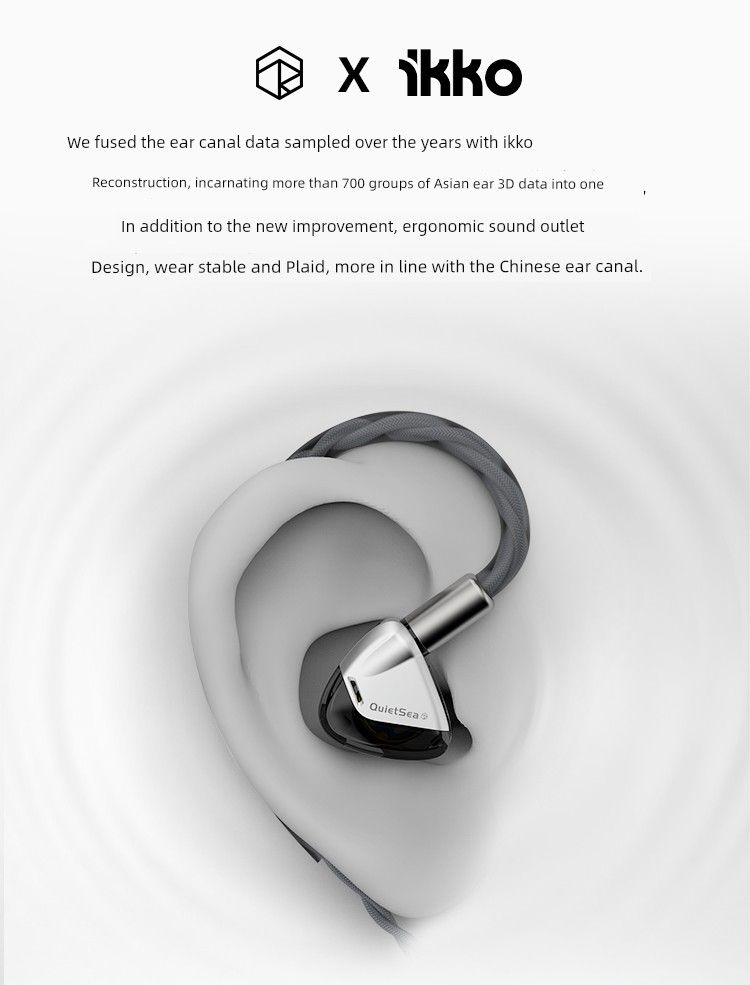 Weak Water Sand Static Sea In-Ear Changeable Wire Diaphragm Moving Coil E-Sports High Sound Quality HiFi Wired Game_voghion.com