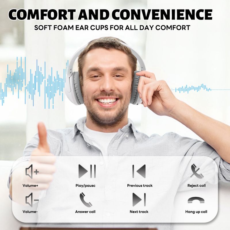 FV89 Bluetooth Headset Long Battery Life E-sports Game Headset Computer Headset Wireless Headset_voghion.com