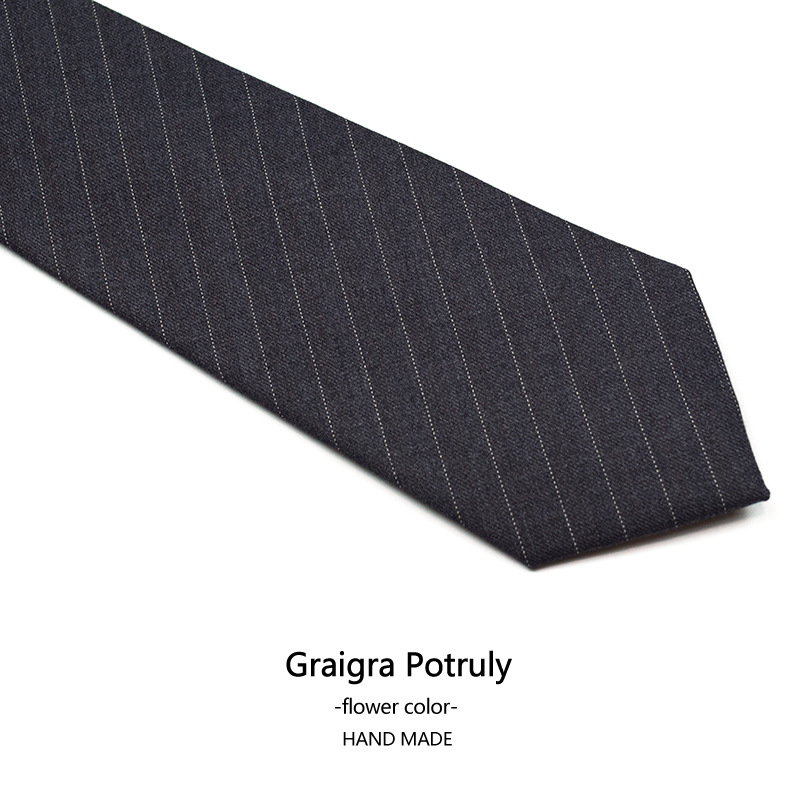 Houndstooth suit and tie solid color brown gray casual retro all-match beige plaid women's and men's tie_voghion.com