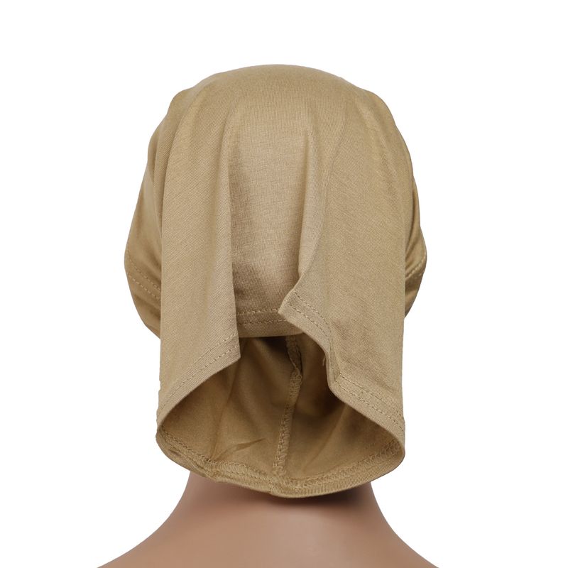 Turbante de algodón mercerizado para mujer: hiyab suave de primera calidad para mujeres musulmanas_voghion.com