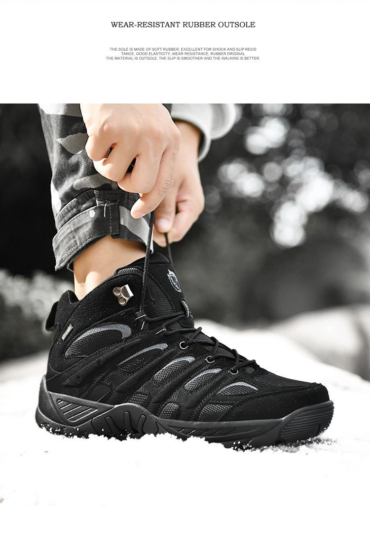 Bottes militaires tactiques pour hommes – Chaussures de randonnée légères et durables pour terrains extrêmes, entraînement et camping – Tailles 40 à 47. Chaussures grande taille_voghion.com