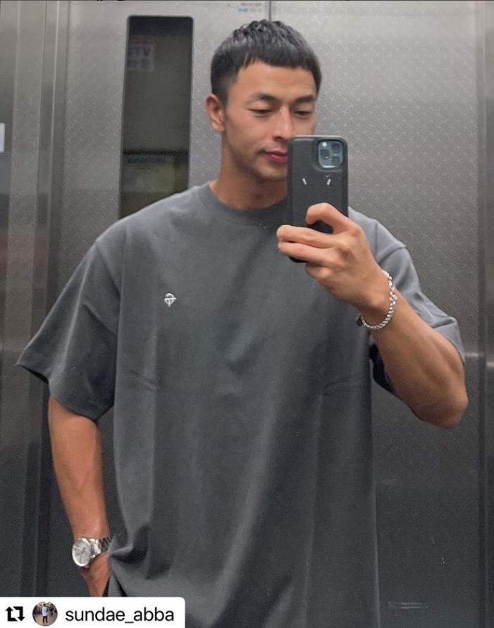 Muscle Spring/Summer New Men's Sports Running Fitness Training Cotton Loose Elastic Oversize Short Sleeve T-shirt_voghion.com