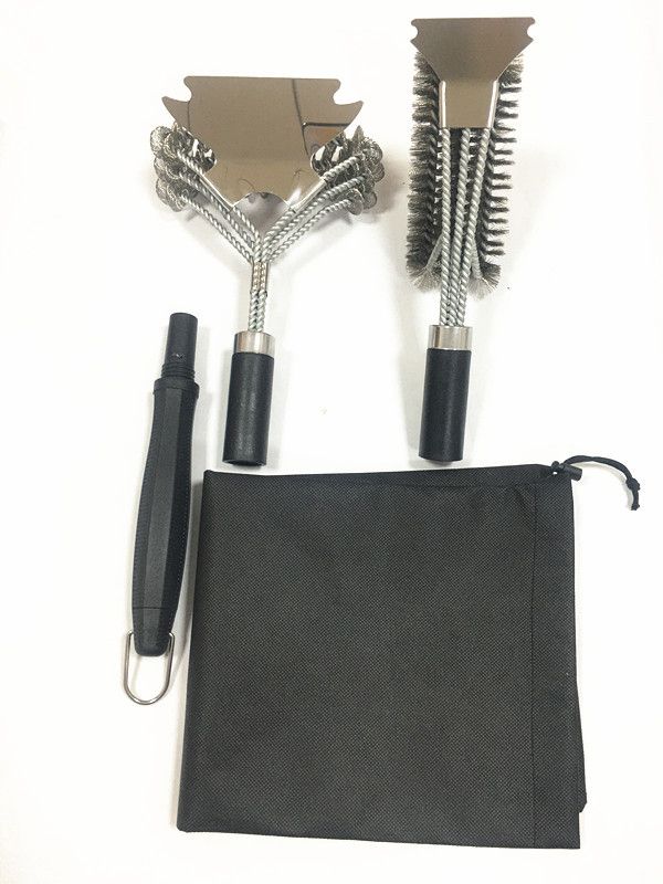 Austauschbar Feder Grillbürste aus Edelstol Grillreinigungsbürste Grillbürste Grillinstrumenter_voghion.com