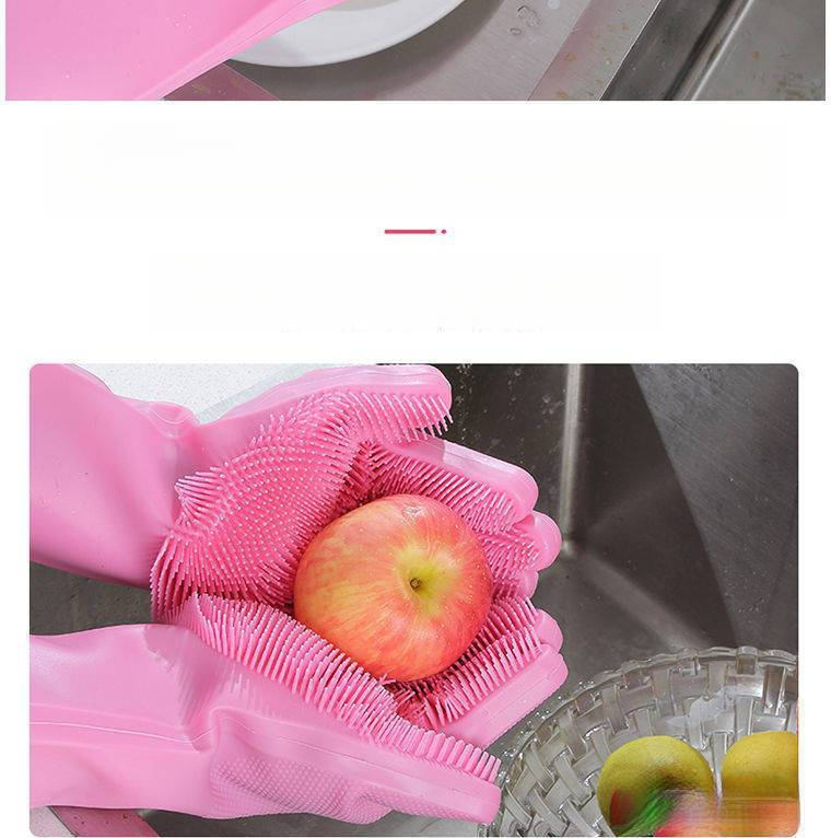 Same Style Magic Silicone Dishwashing Gloves Multi-Functional Household Cleaning Kitchen Tool Waterproof Heat_voghion.com