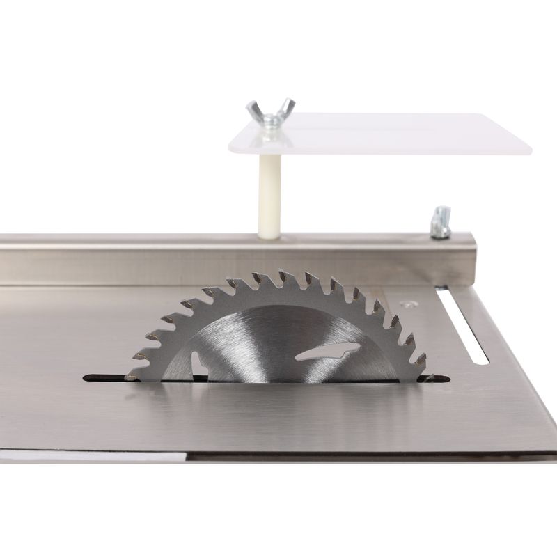 Mini Table Saw,Belt Sander, Stainless Steel Top,4pcs Blades,10pcs Sanding Blet,7 Gear Adjustable 0-90° Angle, Available For Wood/PCB/Acrylic/Plastic,DIY Model Crafts Cutting Tool_voghion.com