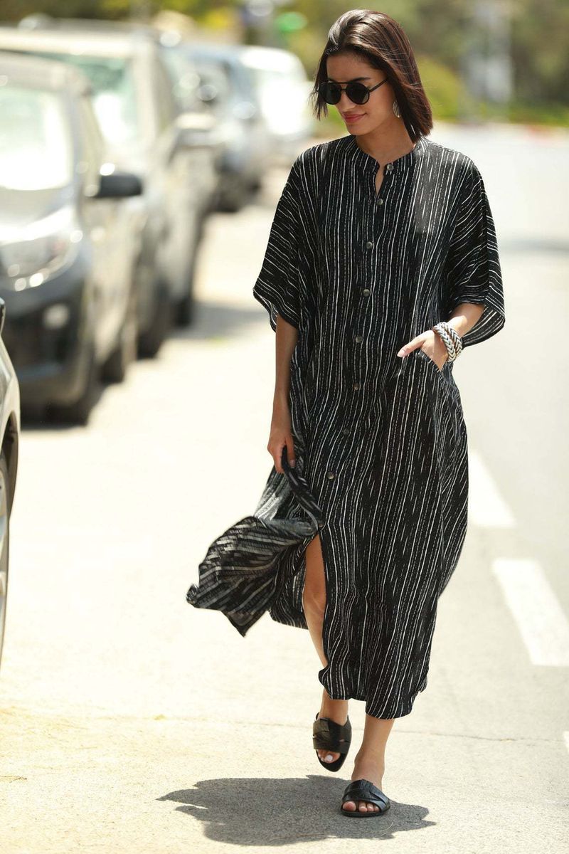 Vestido largo con estampado de leopardo para mujer, túnica playera, protección solar, traje de baño envolvente_voghion.com