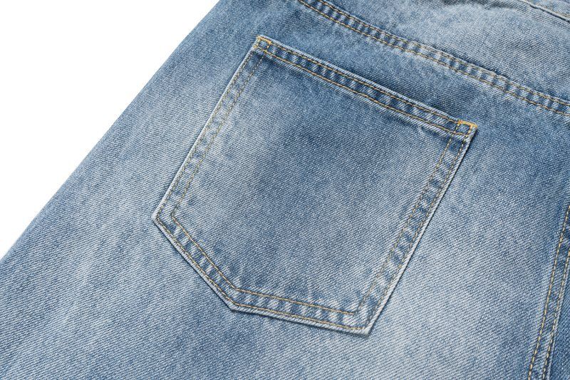 Pantaloni larghi da uomo, con frange e baffi di gatto, leggermente svasati, stile RO, pantaloni a gamba larga, pantaloni casual, jeans_voghion.com