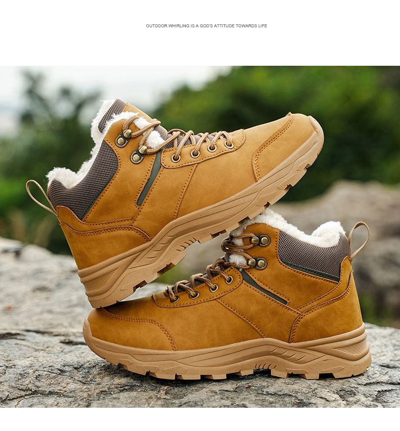 Winterschuhe aus Baumwolle, warme Herren-Schneestiefel, Outdoor-Wander- und Bergsteigerschuhe, kältebeständige Winterstiefel_voghion.com