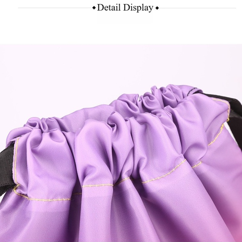 Sports Drawstring Backpack, Large Capacity, Travel, Outdoor, Double Shoulder Bag, Basketball Bag, With Drawstring Pockets, Women's_voghion.com