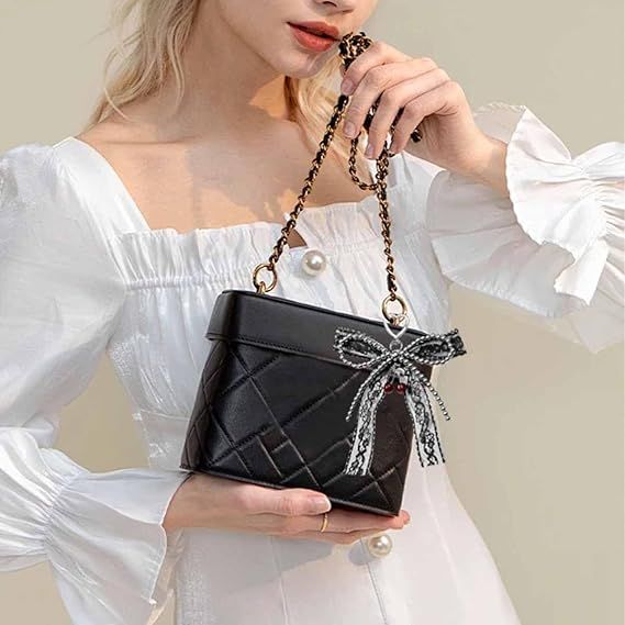 Damen Y2K Schleife Schlüsselanhänger Tasche Charm Band Metall Retro Accessoires_voghion.com