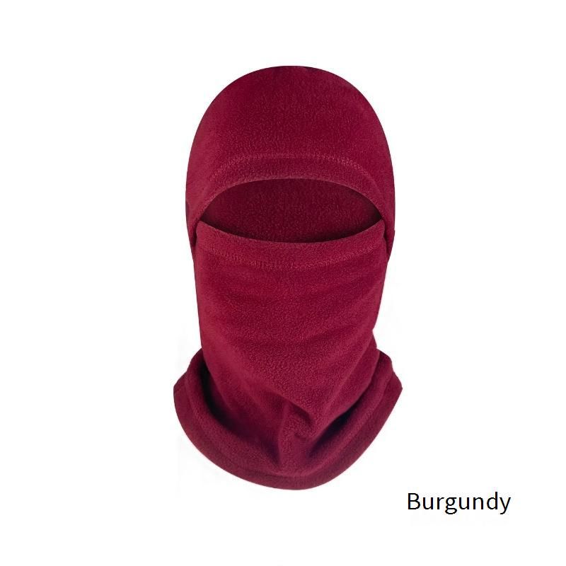 Pasamontañas de forro polar unisex de invierno: braga de cuello cortavientos para ciclismo, esquí y actividades al aire libre._voghion.com
