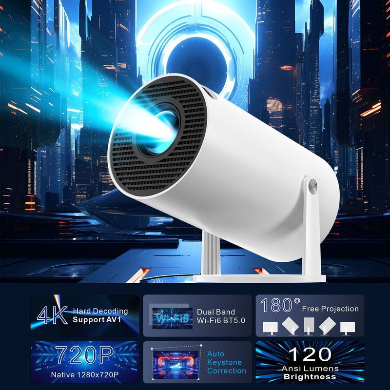 Hot-Selling Portable Smart HD Projector_voghion.com