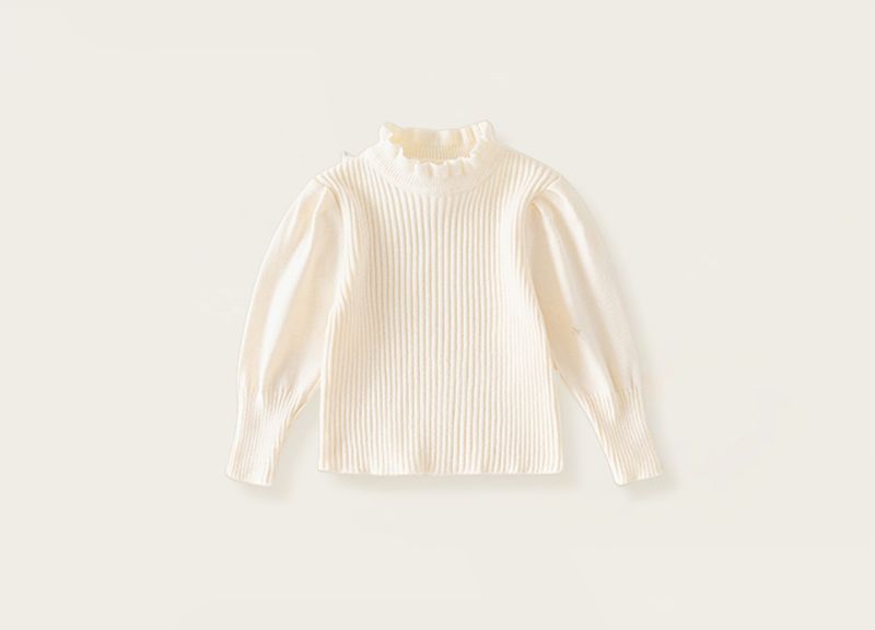 Mädchen Sweet Love Wollweste, Rock, Strickpullover, Baskenmützen-Set_voghion.com