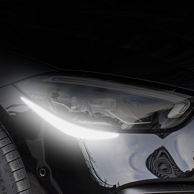 Especialmente para faróis de carro decoração capô luzes sobrancelha adesivos adesivos de carro modificação criativa personalidade adesivos reflexivos à prova d'água_voghion.com