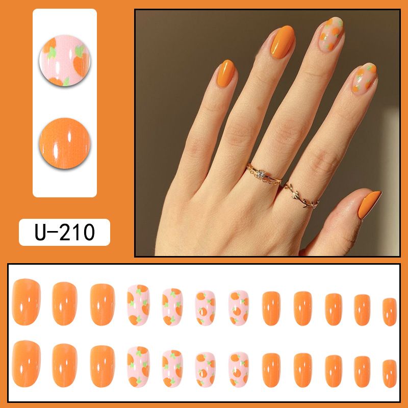 Wiederverwendbares Set mit aufklebbaren Nägeln – trendige Farbverläufe und minimalistische Designs, einfach anzubringende künstliche Nägel für mühelose Schönheit (mehrere Farben und Stile)_voghion.com