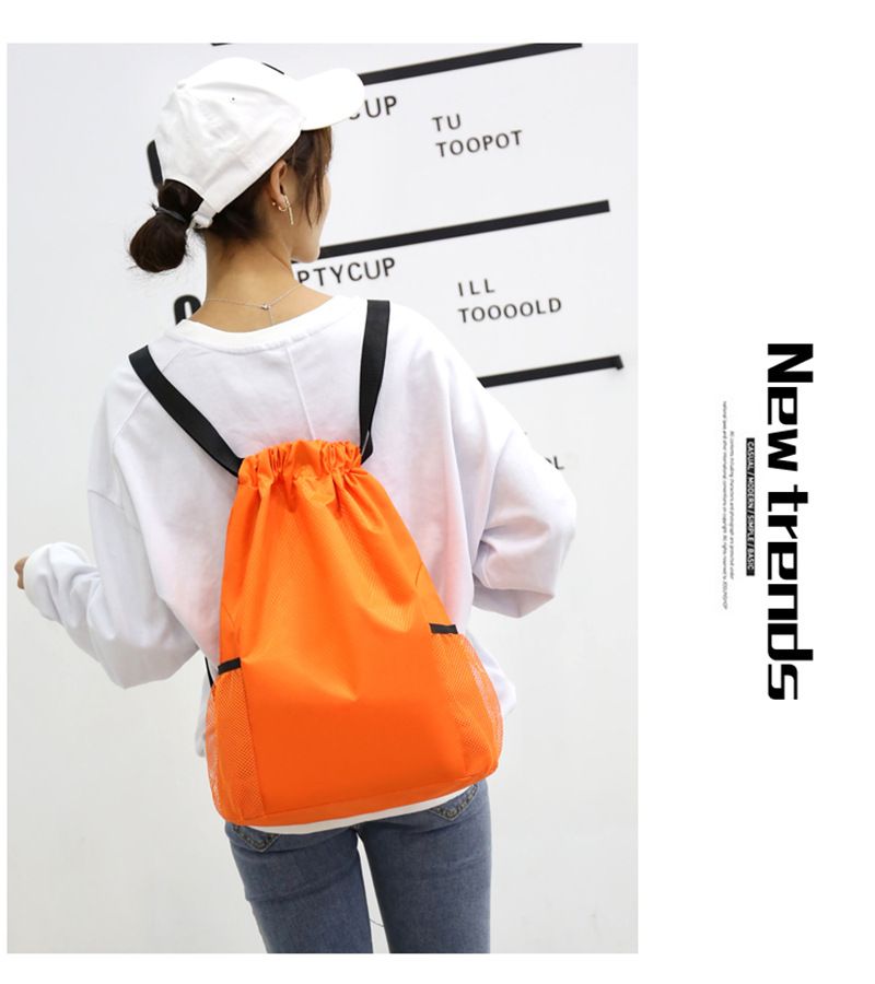 Sports Drawstring Backpack - Large Capacity Gym Bag For Basketball, Football & Training (Multi-Purpose & Durable)_voghion.com