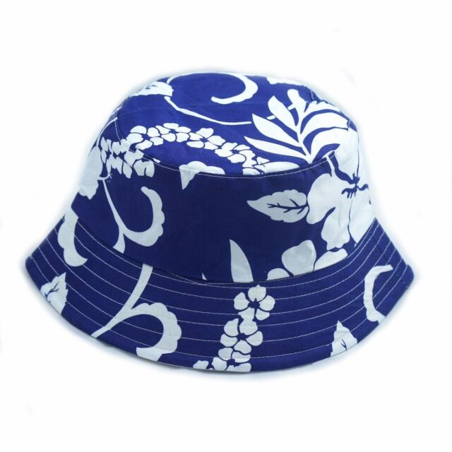 Hibiscus Flower Design Summer Festival Fisherman Fishing Bucket Hat_voghion.com