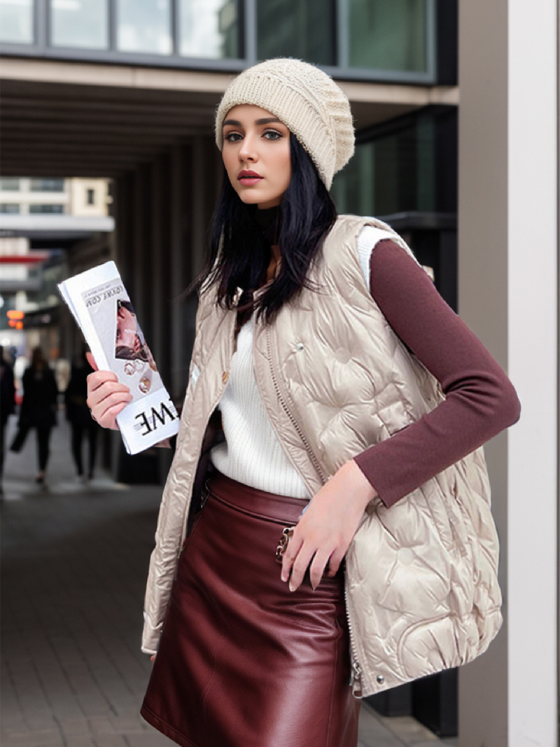 Gilet da donna nella tendenza dei gilet da donna della moda autunno e inverno_voghion.com