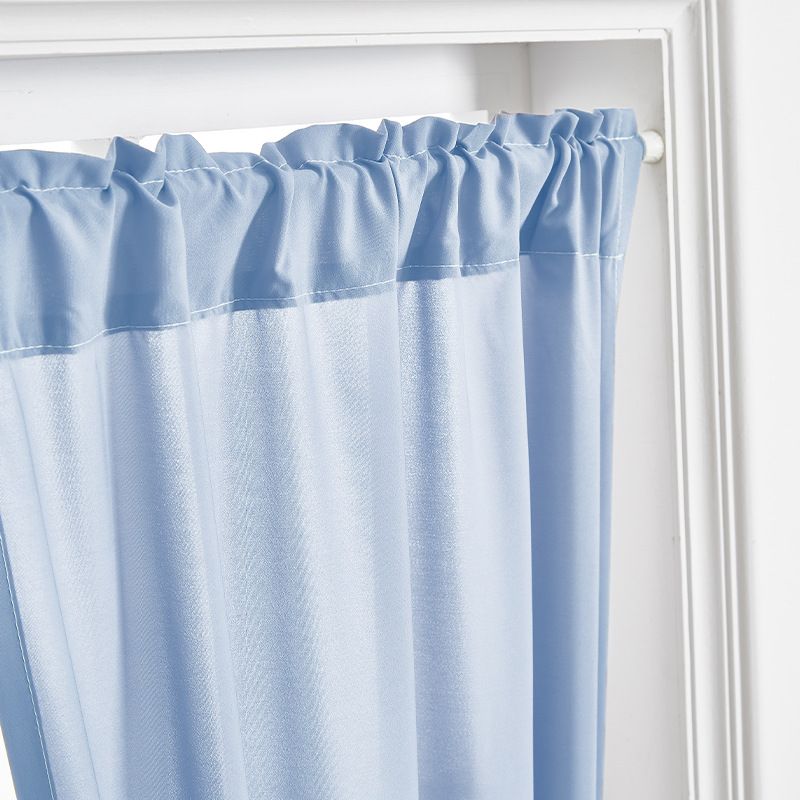 French Style Sheer Door Curtain With Rod Pocket – Lightweight Polyester Panel For Balcony, Dining Room, Study (Multiple Sizes & Colors)_voghion.com