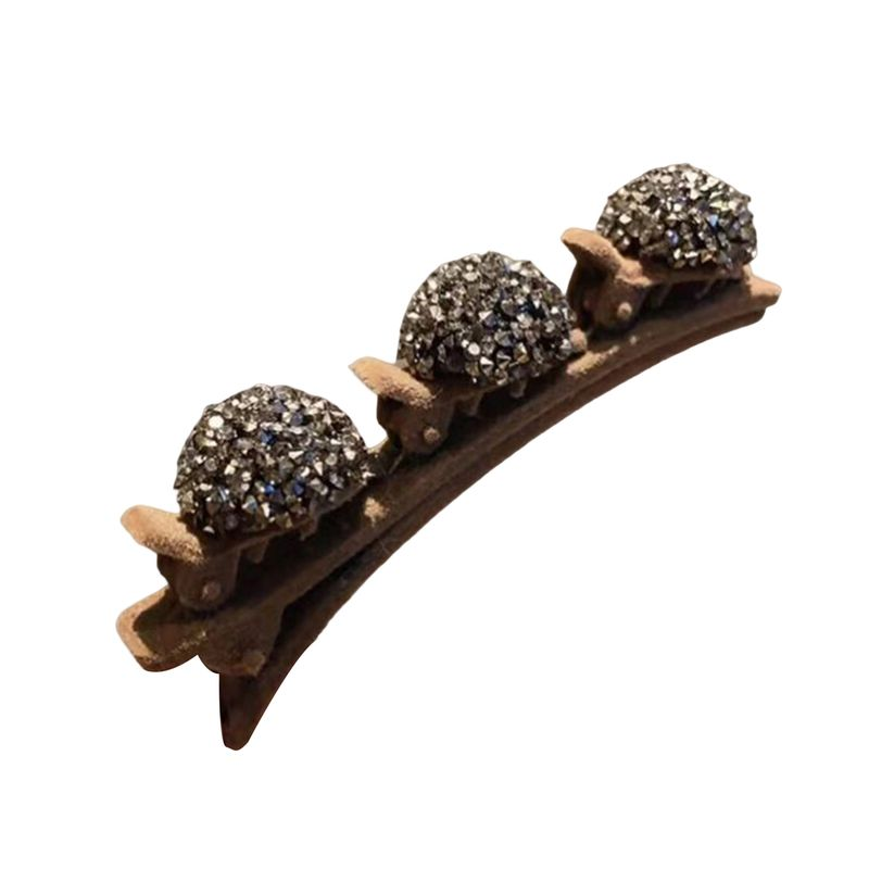 XinWq Strass Cuore Decor Elegante Pin Lint Doppio Strato Forcina Accessori per Capelli_voghion.com