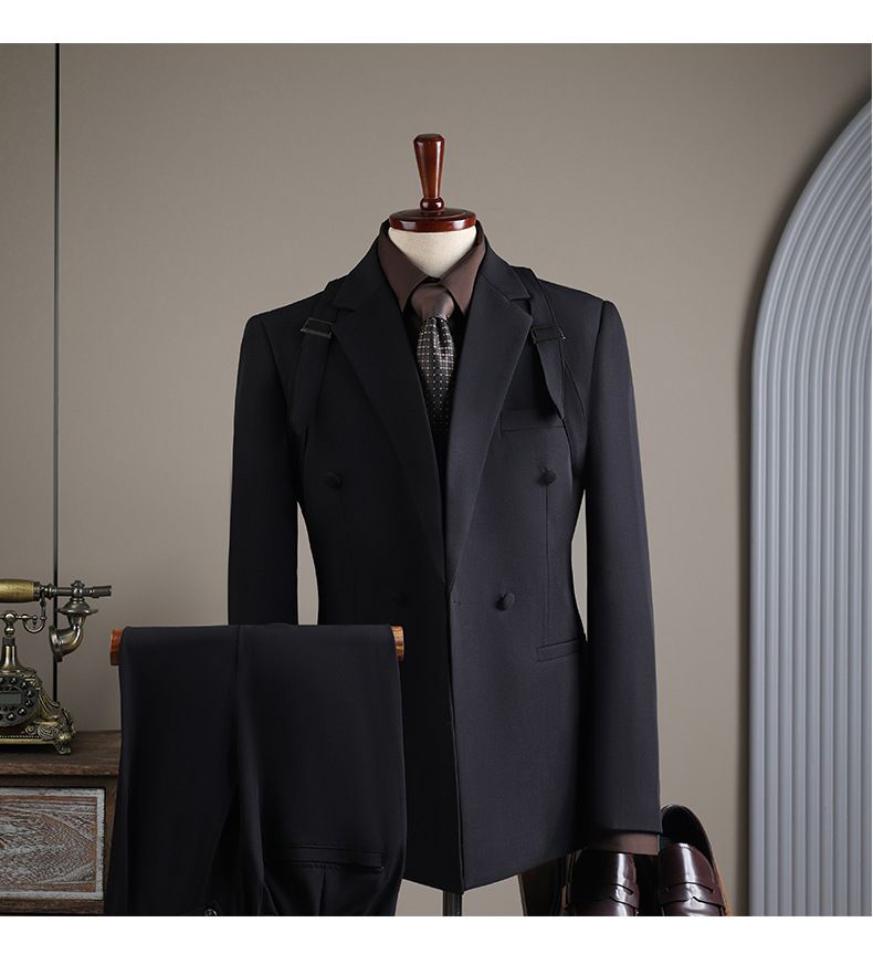 Herrenbekleidung: Stilvolles Slim Fit-Set aus Blazer und Hose für Herren – Freizeit-Outfit für formelle Anlässe, Hochzeiten, Partys, Jacken und Hosen (mehrere Farben und Größen)_voghion.com