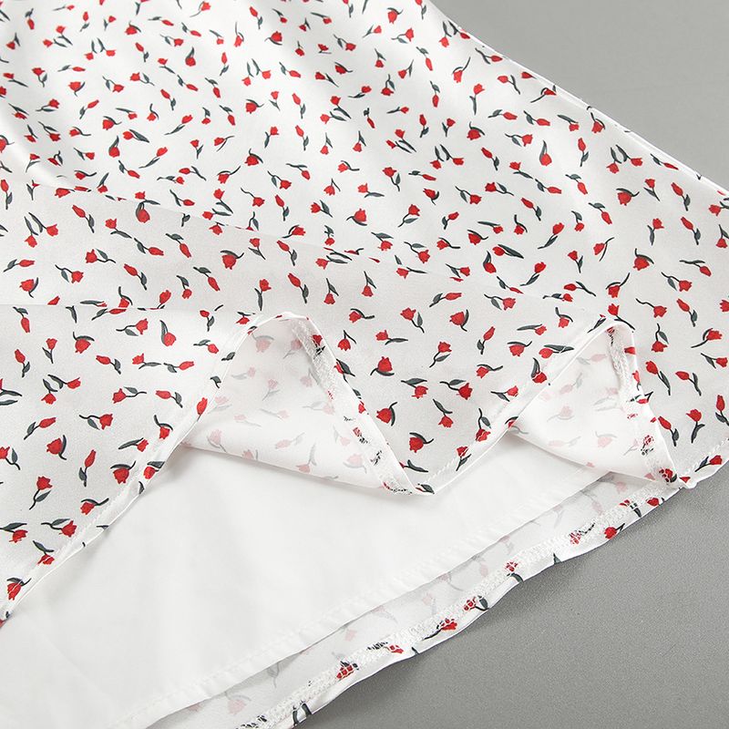Gonna a sirena a vita alta floreale da donna, temperamento alla moda, pendolarismo, tutto abbinato_voghion.com