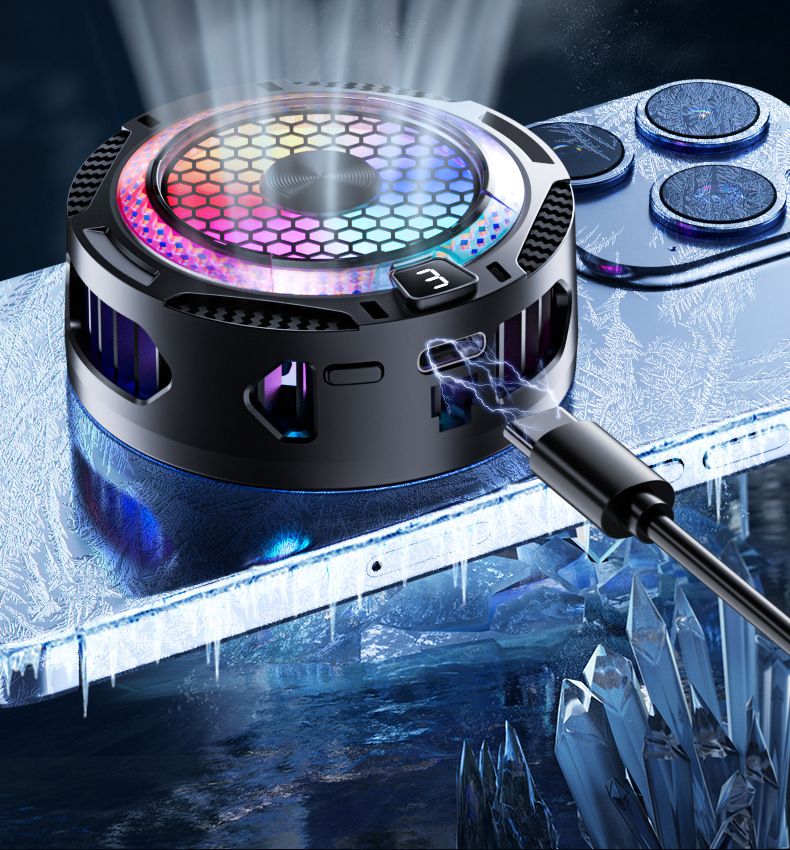 Semiconductor Phone Cooler - Magnetic Cooling Pad For Gaming (4℃-25℃ Adjustable ≤20dB)_voghion.com
