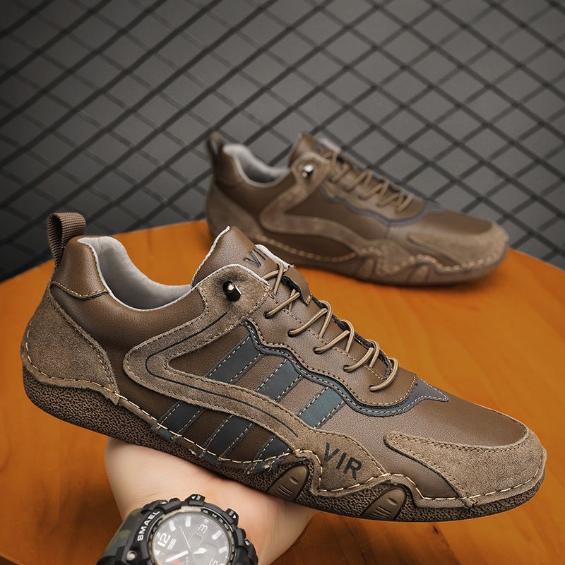 Grandi scarpe da uomo Doudou nuove basse fatte a mano a forma di polpo, scarpe casual alla moda e versatili per uomo_voghion.com