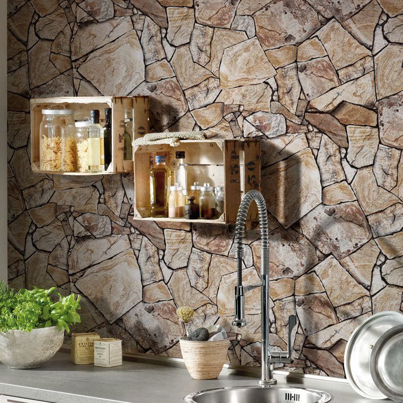 3D Brick Self-Adhesive Industrial Style Bar Renovation Hair Salon Background Wall Instant Paste PVC Wallpaper_voghion.com