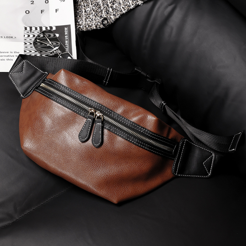 2023 Nei europäesch an amerikanesch klassesch Casual Kontrast Gürteltasch Modesch a villfälteg One-Shoulder Crossbody Broschttasch Trendy Unisex Modeller_voghion.com