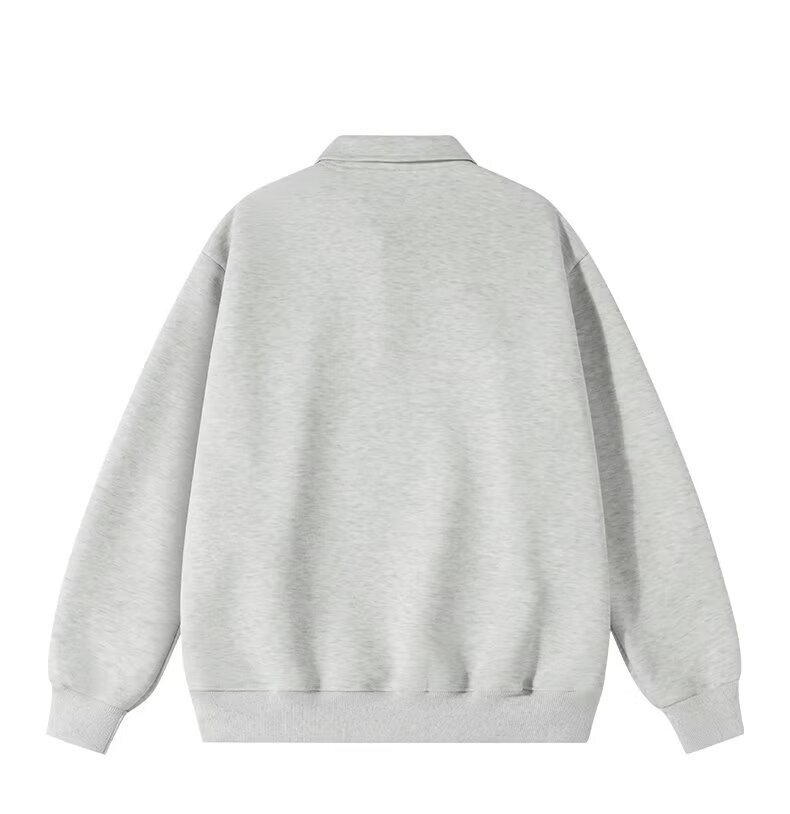 Herrenbekleidung Polo Langarmshirt Herren Herbst Ins Trend Basic Pullover Casual Revers Jacke_voghion.com