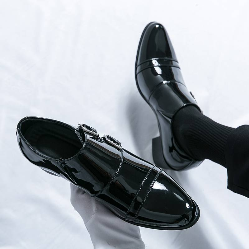 Herren Lederschuhe Größe Spitz Leder Freizeitschuhe Schuhe Mode Business Herren Hochzeit Zehe Bequeme Server Schuhe_voghion.com