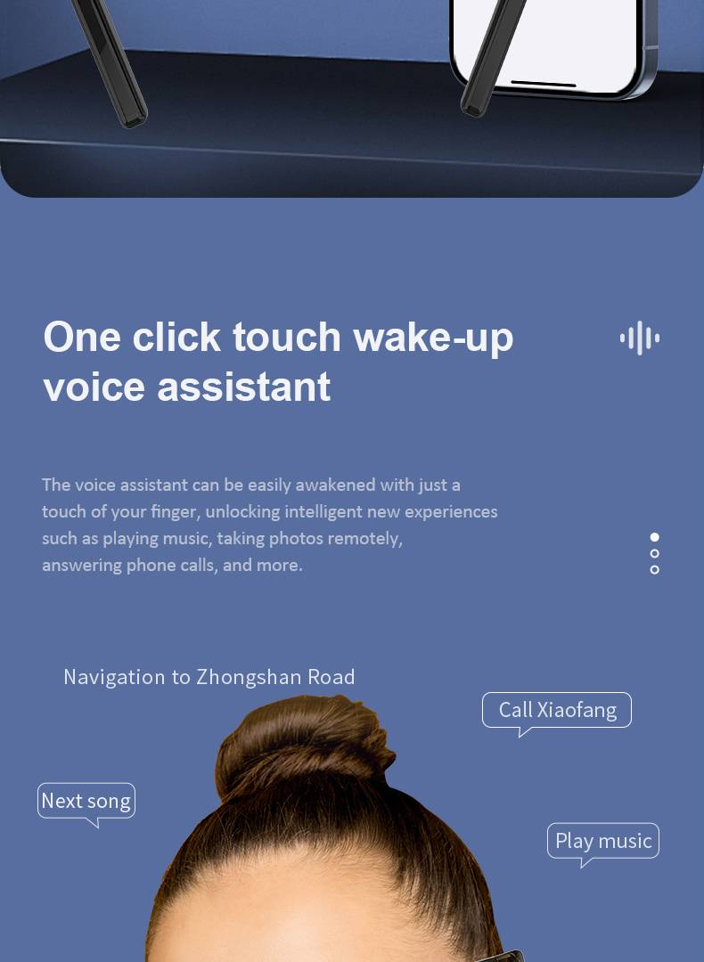G06 Smart Glasses: Bluetooth & AI Assistant, Noise Cancellation, Long Battery Life_voghion.com