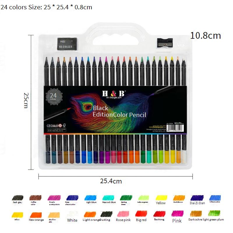 Set di matite colorate in legno professionali da 120 colori - Matite da disegno di alta qualità per schizzi, ombreggiature e colorazione - Pigmenti vivaci e resistenti_voghion.com