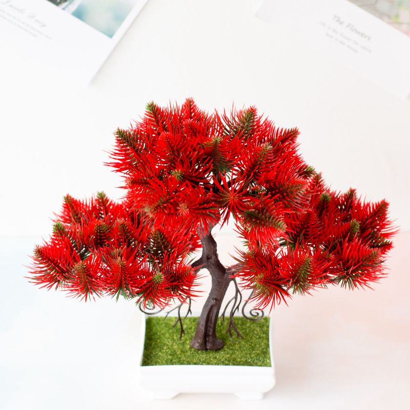 Vendite dirette in fabbrica bonsai Fengshun Lingyun pino plastica fiori artificiali e piante verdi armadietto del vino libreria decorazione della casa ornamenti_voghion.com