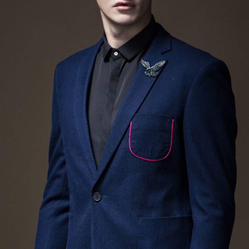 Nouvelle broche d'aigle de mode rétro broche d'animal populaire accessoires de vêtements polyvalents créatifs_voghion.com