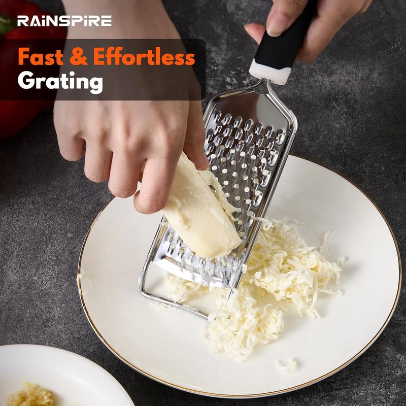 Ralador profissional de queijo em aço inoxidável, ralador de limão em metal, adequado para queijo, chocolate, especiarias,_voghion.com