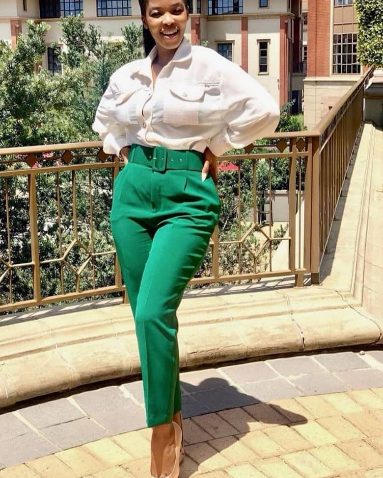 Freizeithose mit hoher Taille, Slim-Fit-Anzughose, Damenhose, Herbst-Berufshose_voghion.com