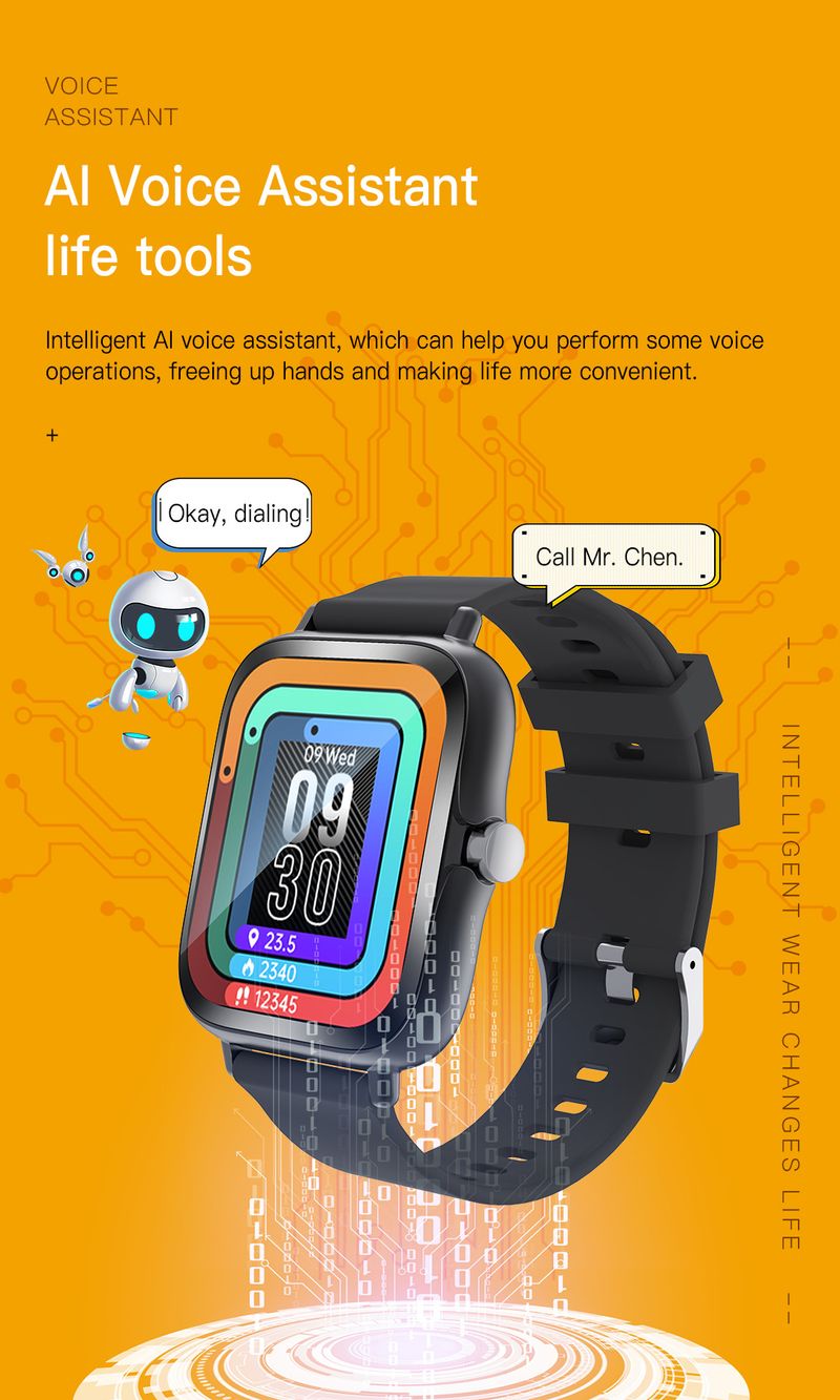 Smartwatches Neue H13 Smart Watch 1,83 Zoll Full Touch Call Y13 Bluetooth Sportuhr_voghion.com